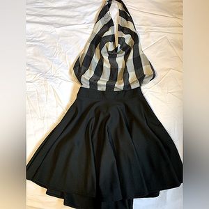 Bill Hallman size S halter cocktail dress